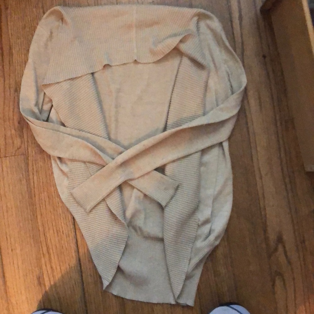 Tan cardigan